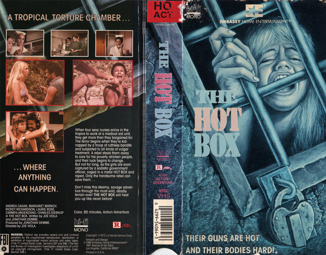 THE HOT BOX VHS COVER