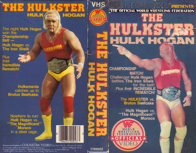 THE HULKSTER HULK HOGAN VHS COVER