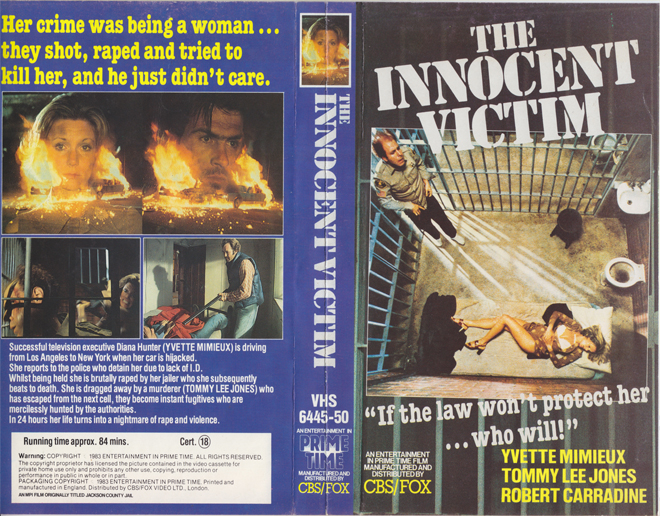 THE INNOCENT VICTIM, HORROR, ACTION EXPLOITATION, ACTION, ACTIONXPLOITATION, SCI-FI, MUSIC, THRILLER, SEX COMEDY,  DRAMA, SEXPLOITATION, VHS COVER, VHS COVERS, DVD COVER, DVD COVERS