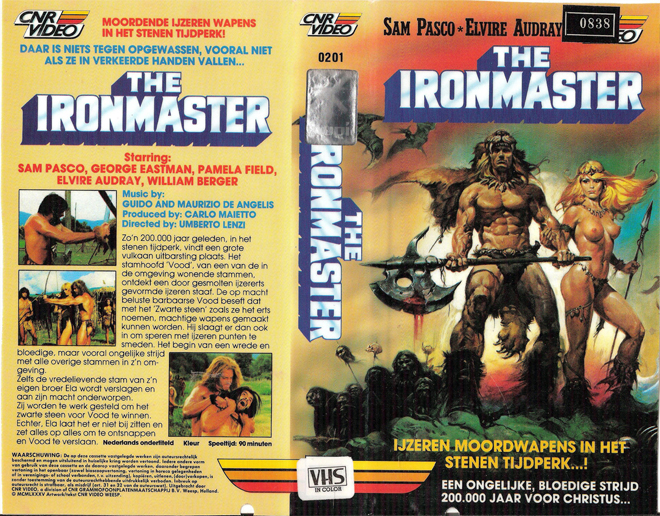 THE IRONMASTER SAM PASCO VHS COVER