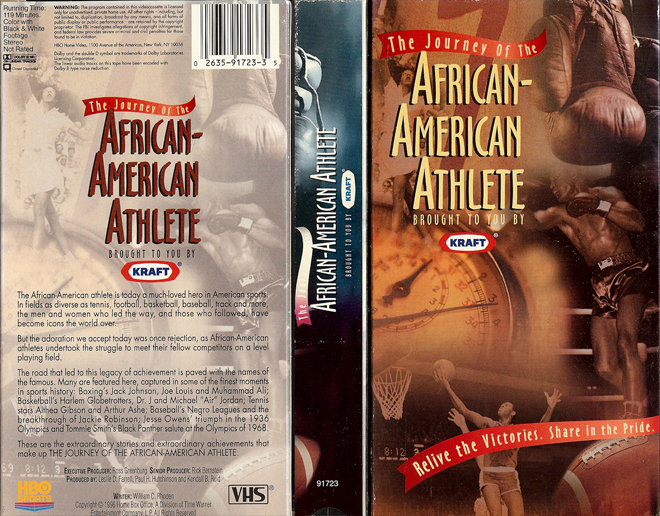 THE JOURNEY OF THE AFRICAN AMERICAN ATHLETE VHS COVER