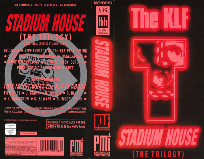 THE KLF : STADIUM HOUSE THE TRILOGY VHS COVER