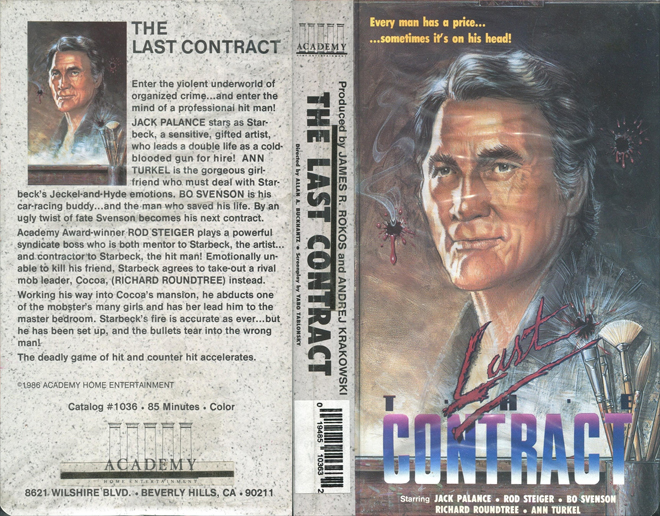 THE LAST CONTRACT JACK PALANCE HORROR VHS COVER, VHS COVERS
