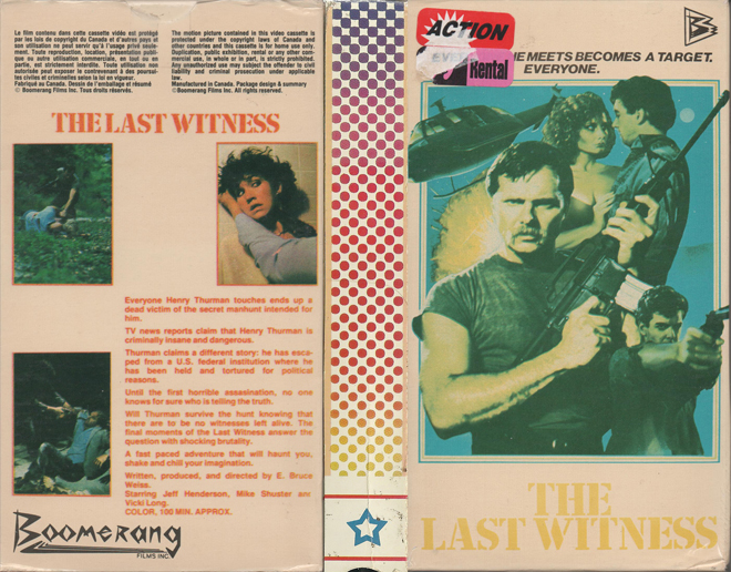 THE LAST WITNESS VHS COVER