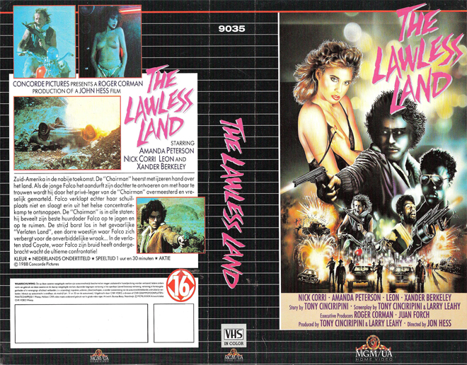 THE LAWLESS LAND MGM VHS COVER