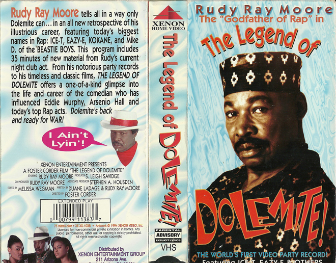 THE LEGEND OF DOLEMITE VHS COVER