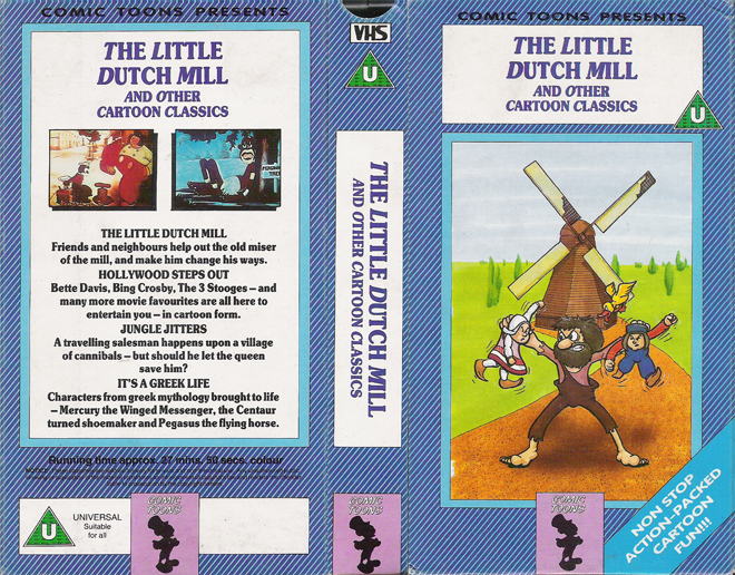THE LITTLE DUTCH MILL AND OTHER CARTOON CLASSICS, VHS COVERS, VHS COVER