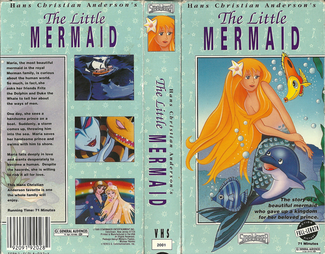 THE LITTLE MERMAID, BIG BOX VHS, HORROR, ACTION EXPLOITATION, ACTION, ACTIONXPLOITATION, SCI-FI, MUSIC, THRILLER, SEX COMEDY,  DRAMA, SEXPLOITATION, VHS COVER, VHS COVERS, DVD COVER, DVD COVERS