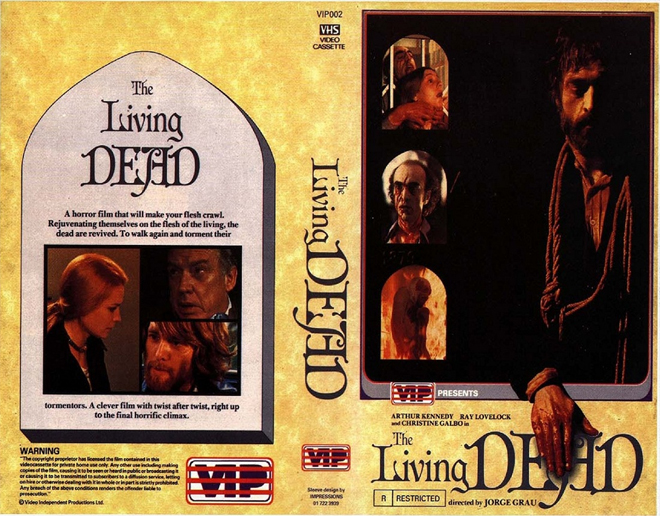 THE LIVING DEAD VIP VHS COVER