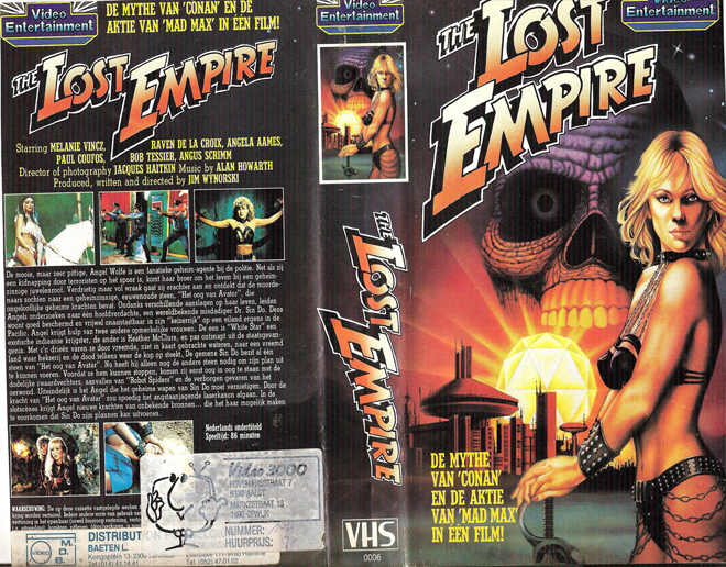 THE LOST EMPIRE GERMAN VHS COVER, VHS COVERS