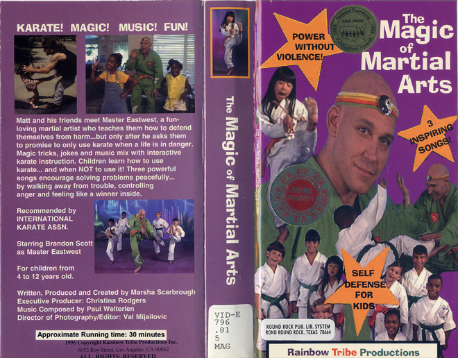 THE MAGIC OF MARTIAL ARTS VHS COVER, VHS COVERS
