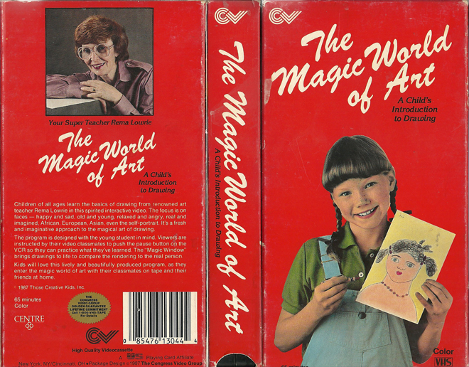 THE MAGIC WORLD OF ART VHS COVER, VHS COVERS
