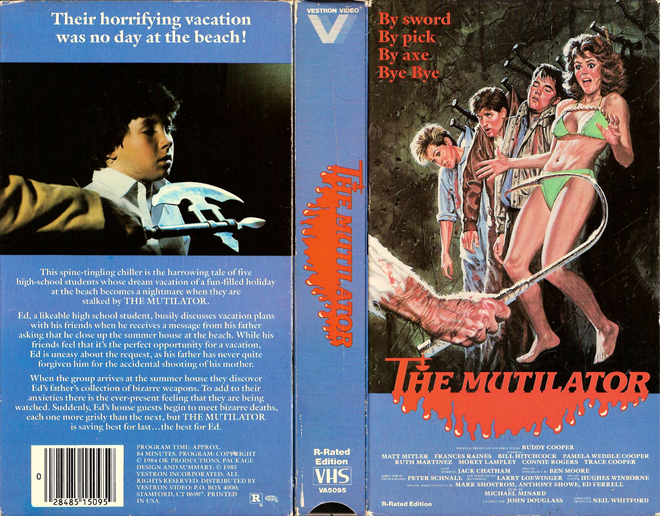 THE MUTILATOR VESTRON VIDEO VHS COVER