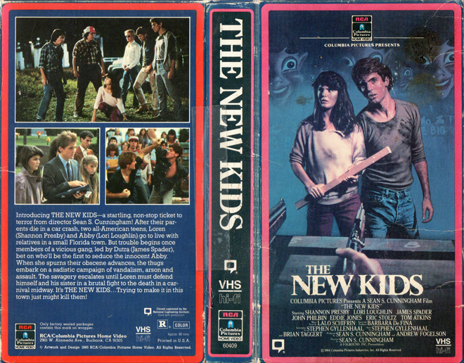 THE NEW KIDS VHS COVER, VHS COVERS
