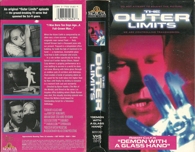 THE OUTER LIMITS DEMON WITH A GLASS HAND VHS COVER