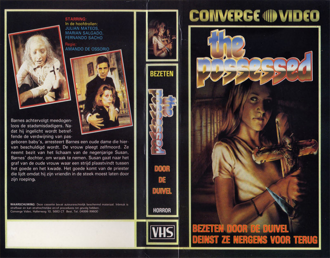 THE POSSESSED CONVERGE VIDEO VHS COVER