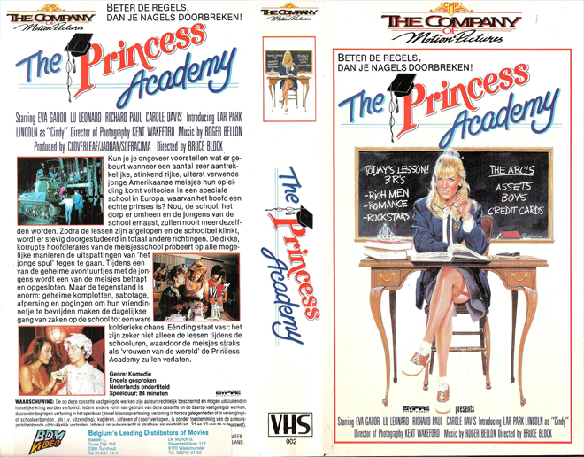 THE PRINCESS ACADEMY VHS COVER