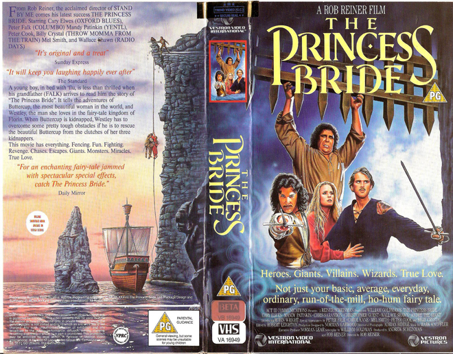 THE PRINCESS BRIDE VHS COVER