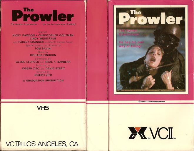 THE PROWLER VHS COVER