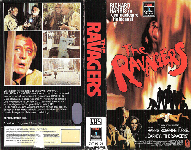 THE RAVAGERS VHS COVER, VHS COVERS