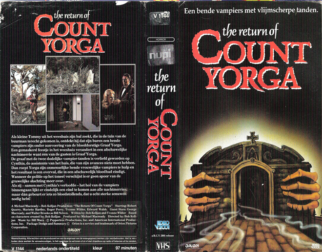 THE RETURN OF COUNT YORGA VAMPIRES VHS COVER