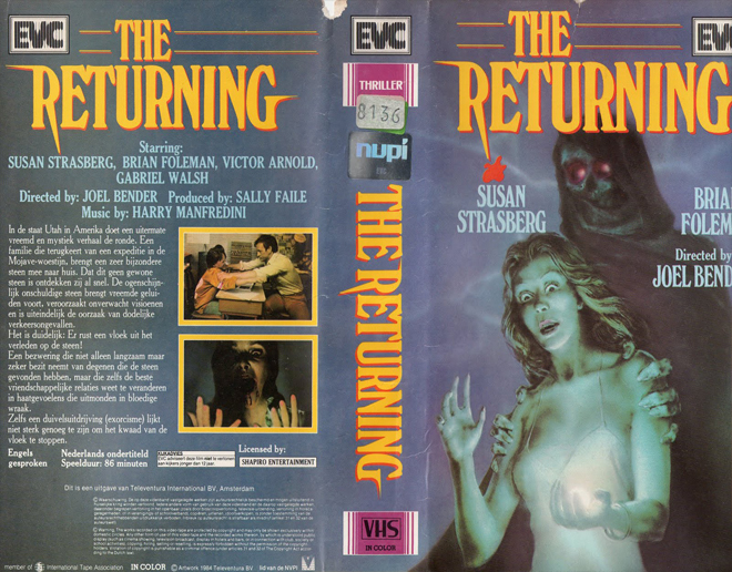 THE RETURNING VHS COVER