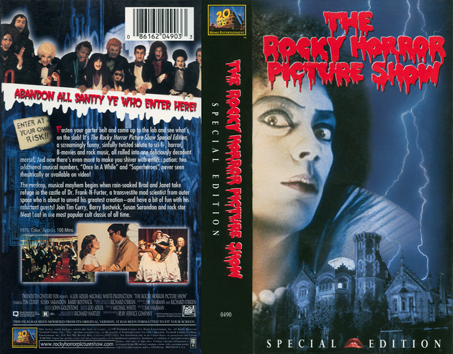 THE ROCKY HORROR PICTURE SHOW,  THRILLER, ACTION, HORROR, BLAXPLOITATION, HORROR, ACTION EXPLOITATION, SCI-FI, MUSIC, SEX COMEDY, DRAMA, SEXPLOITATION, VHS COVER, VHS COVERS, DVD COVER, DVD COVERS