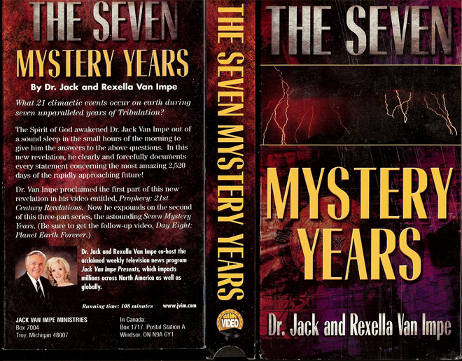 THE SEVEN MYSTERY YEARS VHS COVER