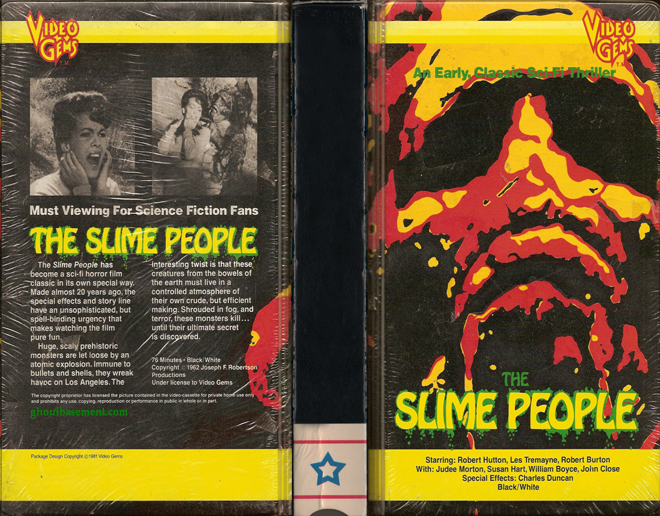 THE SLIME PEOPLE VHS COVER