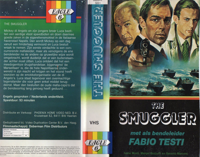 THE SMUGGLER FABIO TESTI VHS COVER