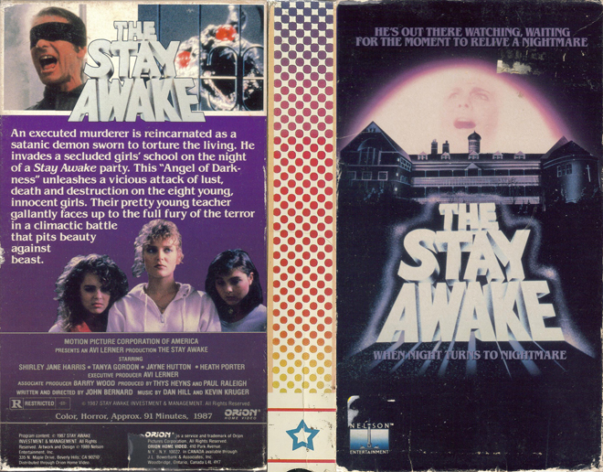 THE STAY AWAKE VHS COVER, VHS COVERS