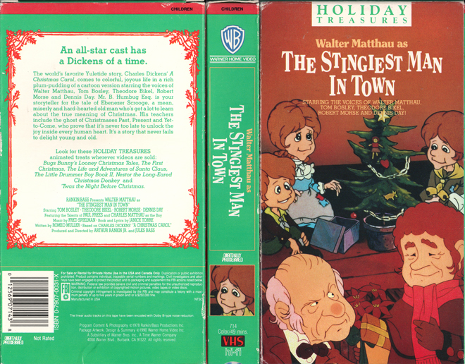 THE STINGIEST MAN IN TOWN VHS COVER