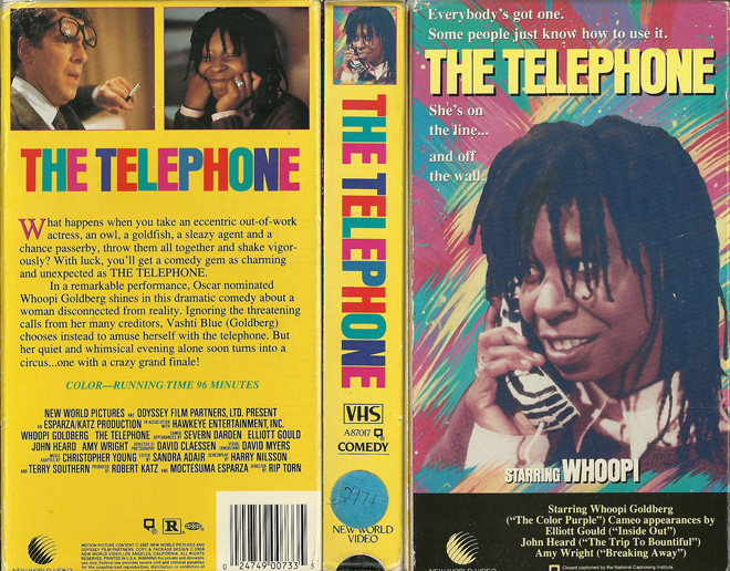 THE TELEPHONE WHOOPI GOLDBERG VHS COVER