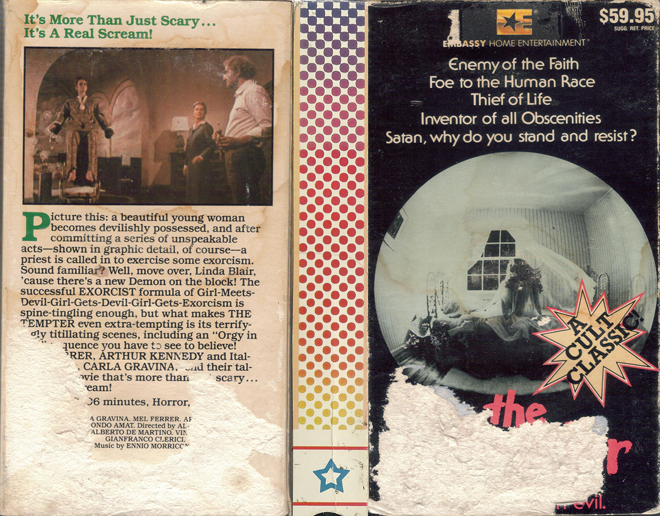 THE TEMPTER VHS COVER