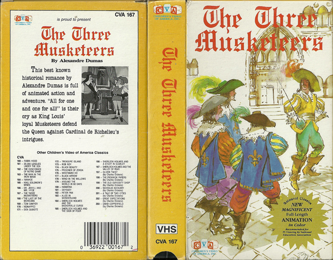 THE THREE MUSKETEERS, THRILLER, ACTION, HORROR, SCIFI, ACTION VHS COVER, HORROR VHS COVER, BLAXPLOITATION VHS COVER, HORROR VHS COVER, ACTION EXPLOITATION VHS COVER, SCI-FI VHS COVER, MUSIC VHS COVER, SEX COMEDY VHS COVER, DRAMA VHS COVER, SEXPLOITATION VHS COVER, BIG BOX VHS COVER, CLAMSHELL VHS COVER, VHS COVER, VHS COVERS, DVD COVER, DVD COVERS