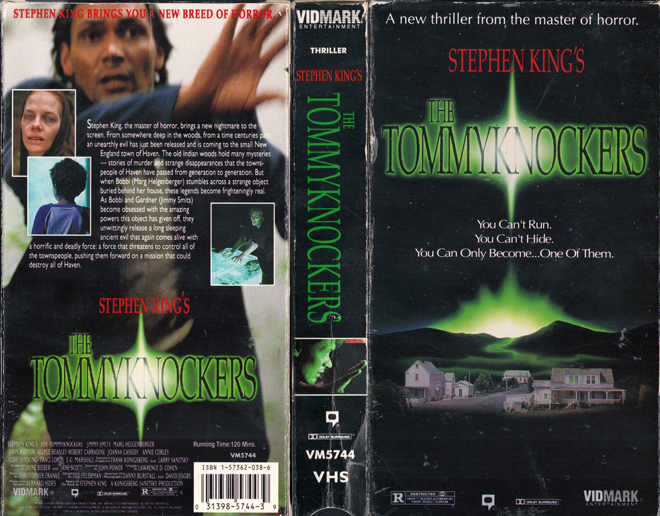 THE TOMMYKNOCKERS STEPHEN KING VHS COVER