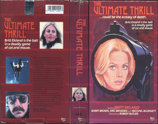 THE ULTIMATE THRILL BRITT ERKLAND VIDEO VHS COVER