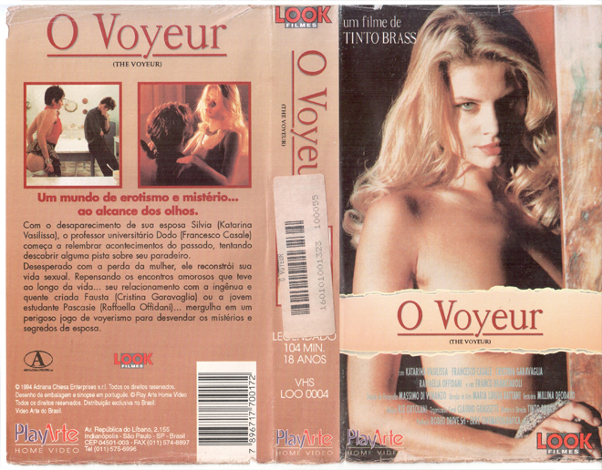THE VOYEUR, BRAZIL VHS, BRAZILIAN VHS, ACTION VHS COVER, HORROR VHS COVER, BLAXPLOITATION VHS COVER, HORROR VHS COVER, ACTION EXPLOITATION VHS COVER, SCI-FI VHS COVER, MUSIC VHS COVER, SEX COMEDY VHS COVER, DRAMA VHS COVER, SEXPLOITATION VHS COVER, BIG BOX VHS COVER, CLAMSHELL VHS COVER, VHS COVER, VHS COVERS, DVD COVER, DVD COVERS