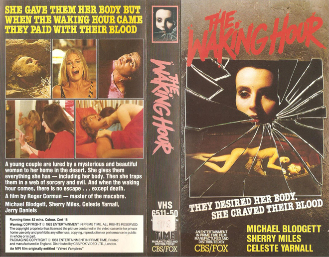 THE WAKING HOUR VHS COVER, VHS COVERS