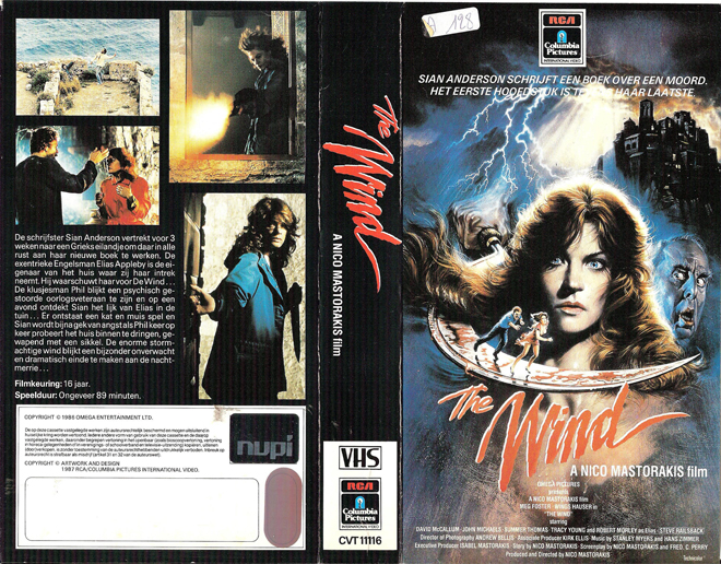 THE WIND VHS COVER, VHS COVERS