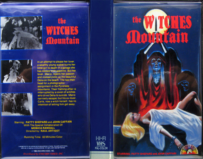 THE WITCHES MOUNTAIN VHS COVER