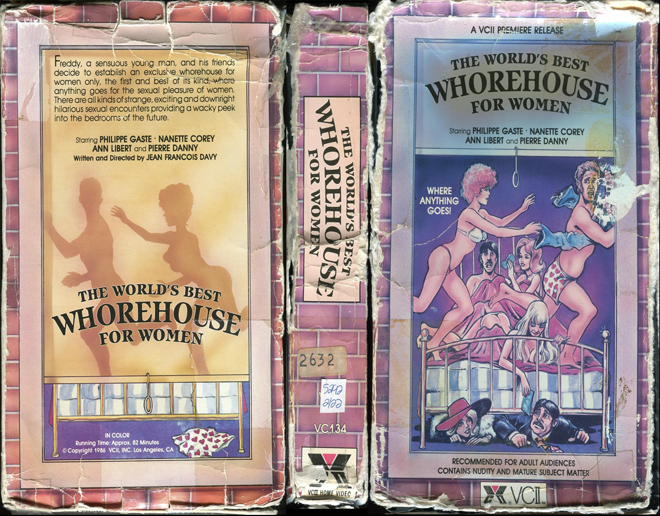 THE WORLDS BEST WHOREHOUSE FOR WOMEN, ACTION, HORROR, BLAXPLOITATION, HORROR, ACTION EXPLOITATION, SCI-FI, MUSIC, SEX COMEDY, DRAMA, SEXPLOITATION, VHS COVER, VHS COVERS, DVD COVER, DVD COVERS