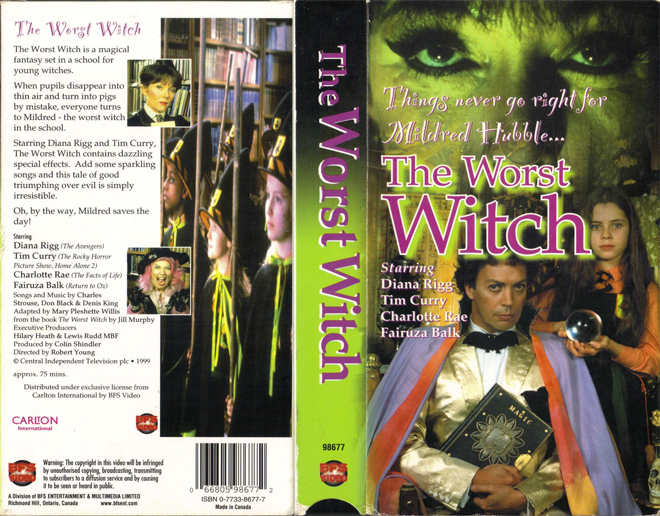 THE WORST WITCH VHS COVER