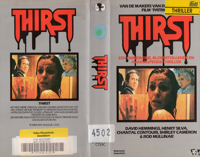 THIRST VHS COVER