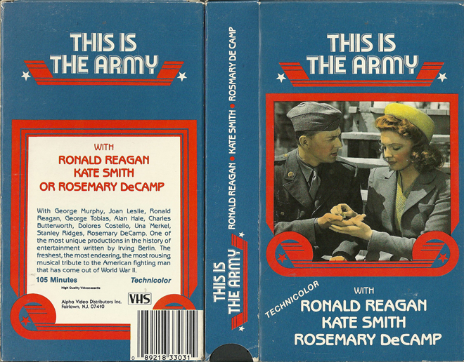THIS IS THE ARMY REAGAN, ACTION VHS COVER, HORROR VHS COVER, BLAXPLOITATION VHS COVER, HORROR VHS COVER, ACTION EXPLOITATION VHS COVER, SCI-FI VHS COVER, MUSIC VHS COVER, SEX COMEDY VHS COVER, DRAMA VHS COVER, SEXPLOITATION VHS COVER, BIG BOX VHS COVER, CLAMSHELL VHS COVER, VHS COVER, VHS COVERS, DVD COVER, DVD COVERS