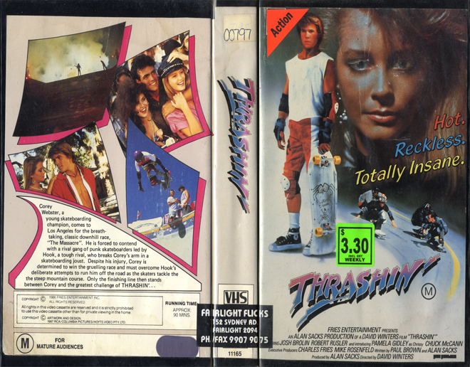 THRASHIN' VHS COVER