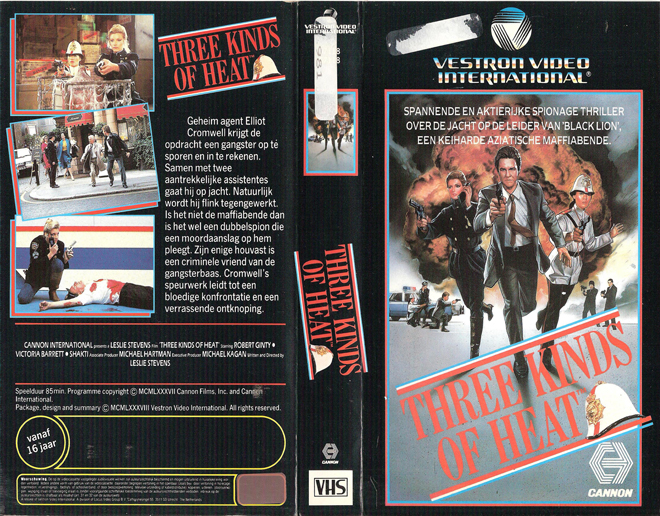THREE KINDS OF HEAT VHS COVER