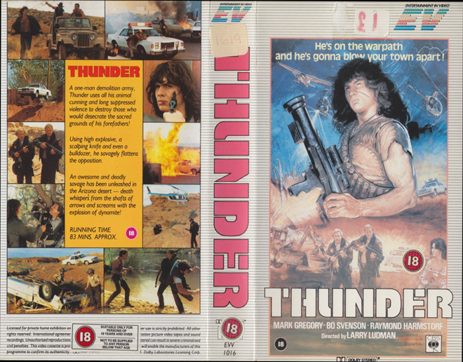 THUNDER VHS COVER