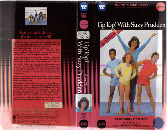 TIP TOP WITH SUZY PRUDDEN VHS COVER
