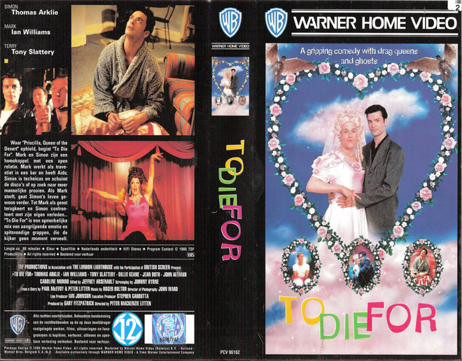 TO DIE FOR WARNER HOME VIDEO VHS COVER